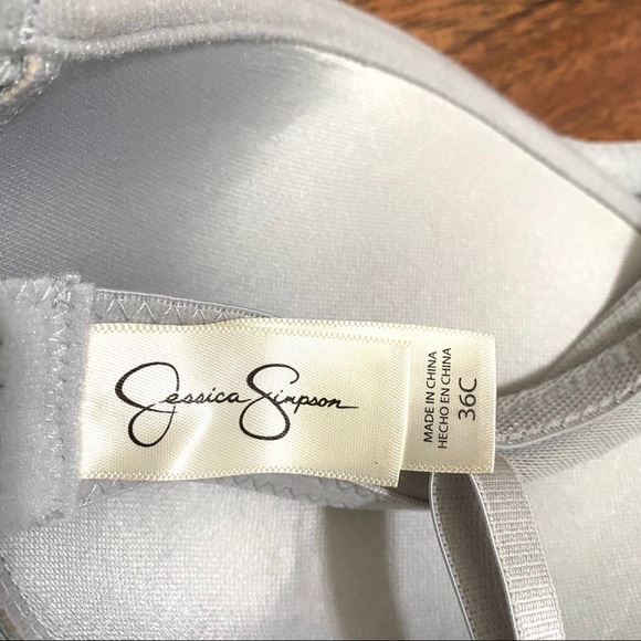JESSICA SIMPSON *NEW* push up lace bra gray - Picture 5 of 10